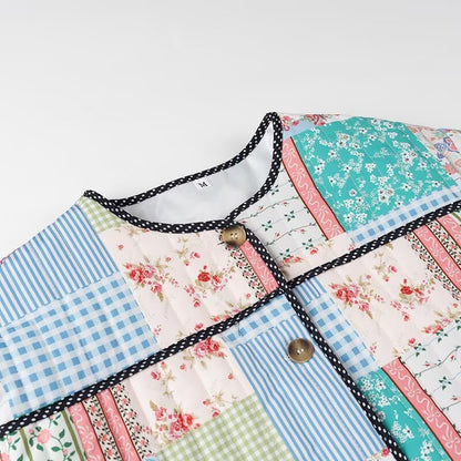Damen Patchworkjacke Norvielle mit Taschen