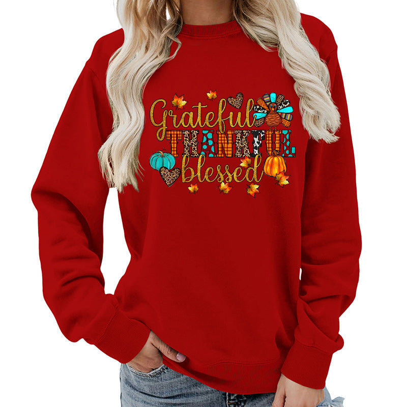Damen Sweatshirt Herbstliches Motiv Norvielle