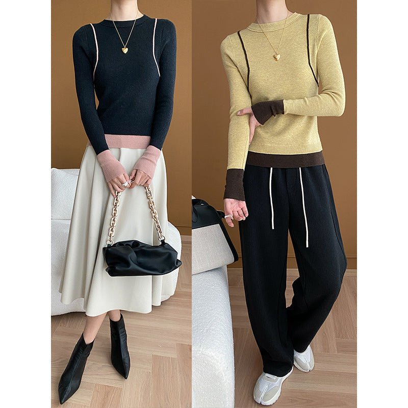 Damen Strickpullover Modernes Design Norvielle