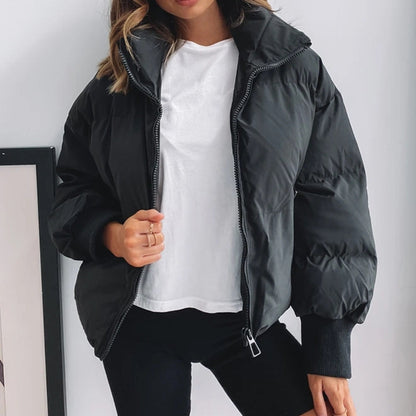 Damen Winterjacke mit Kapuze Gesteppt Norvielle
