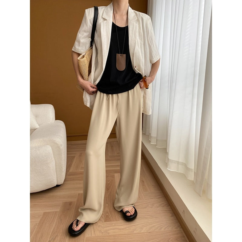 Damen Leinenblazer Kurzärmelig Elegantes Design Norvielle