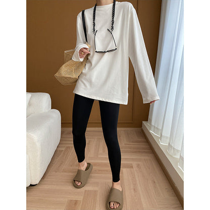 Damen Langarm T-Shirt Weiches Material