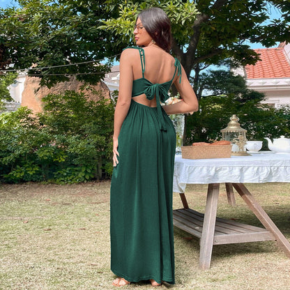 Damen Maxikleid Locker Passform Verstellbare Träger Norvielle