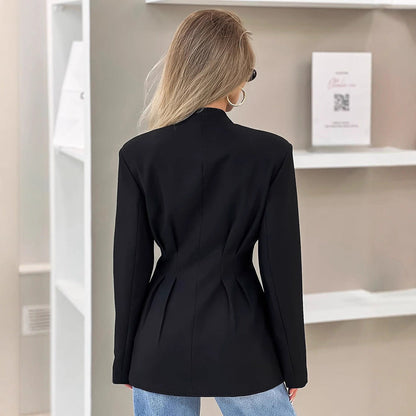 Damen Jacke Tailliert Knöpfe Norvielle