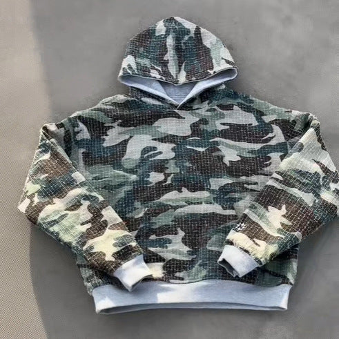 Damen Kapuzenpullover Camouflage Innenfutter Norvielle - Norvielle