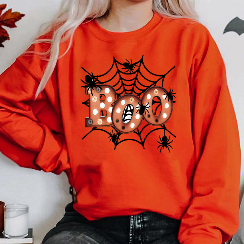 Damen Sweatshirt Halloween Spinnennetzdesign Norvielle - Norvielle