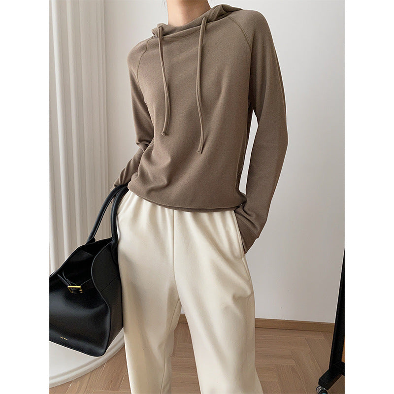 Damen Kapuzenpullover Raglanärmel Norvielle