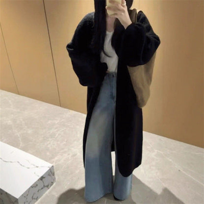 Damen Oversized Kleid Voluminöse Ärmel Knopfdetails Norvielle