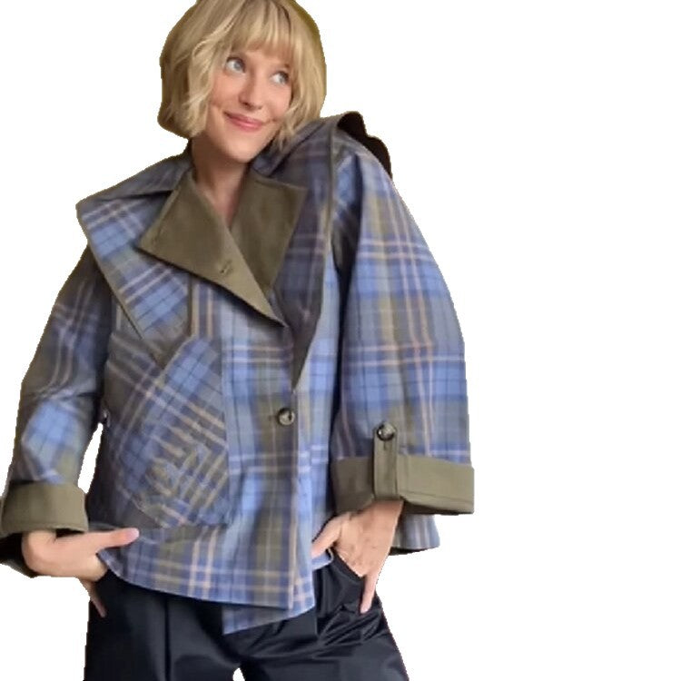 Damen Karomanteljacke Modisch Norvielle