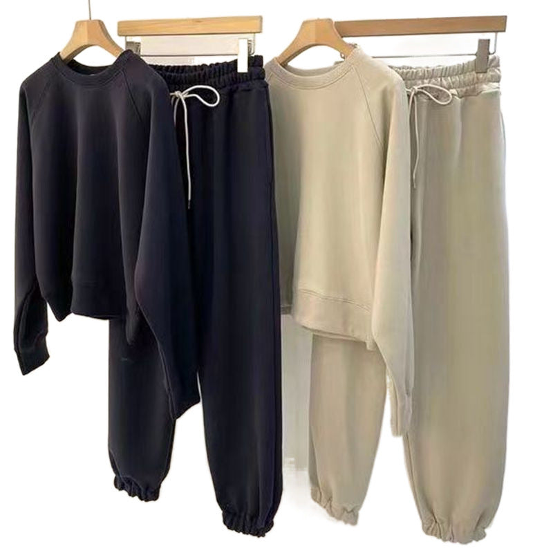 Damen Freizeit-Set Elastischer Bund Lässiger Schnitt Norvielle
