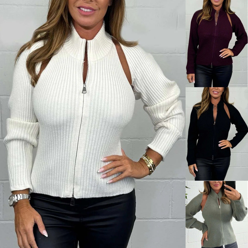 Damen Kapuzenpullover Strukturiertes Design Schwarz - Norvielle