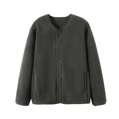 Damen Fleecejacke Warm Gefüttert Norvielle Druckknopfverschluss