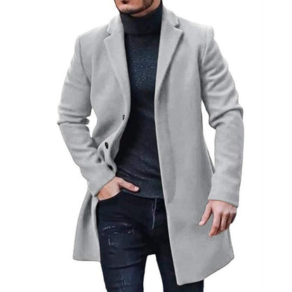 Herren Klassischer Wollmantel Norvielle