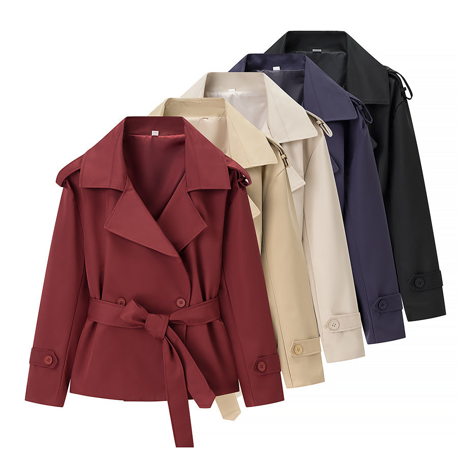 Damen Trenchcoat Jacke Gürtel Norvielle