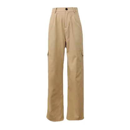 Damen Cargo-Hose Praktische Seitentaschen Lässiger Schnitt Beige