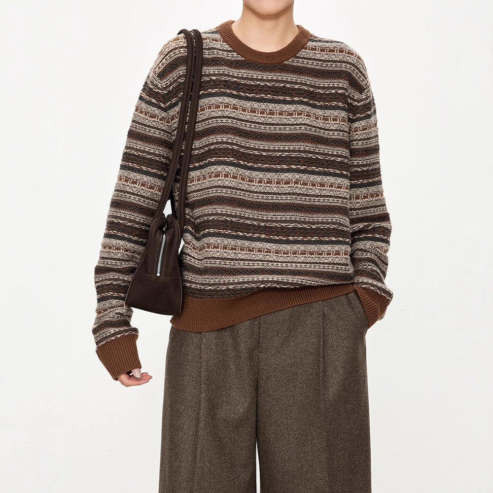 Damen Strickpullover mit Gürtel-Details Norvielle - Norvielle