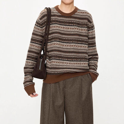Damen Strickpullover mit Gürtel-Details Norvielle - Norvielle