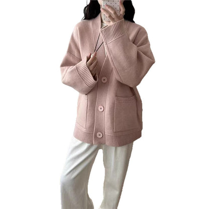 Damen Strickcardigan Lässig Mit Taschen Modern Norvielle