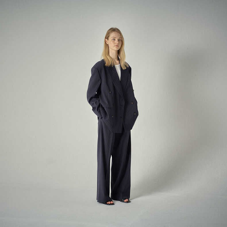 Damen Anzugblazer Gestreift Norvielle