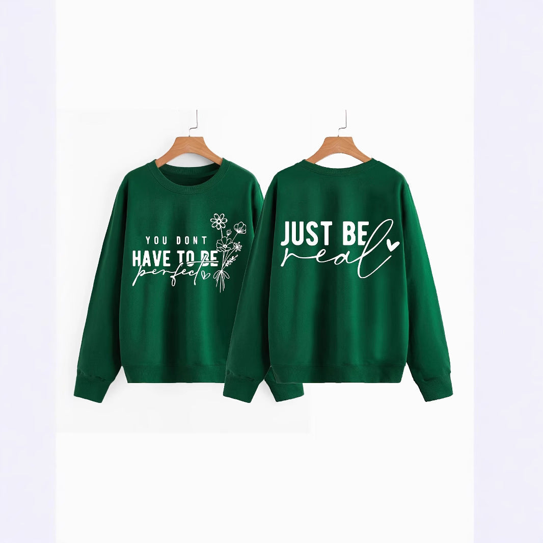 Damen Pullover Lässig Mit Botschaften Norvielle