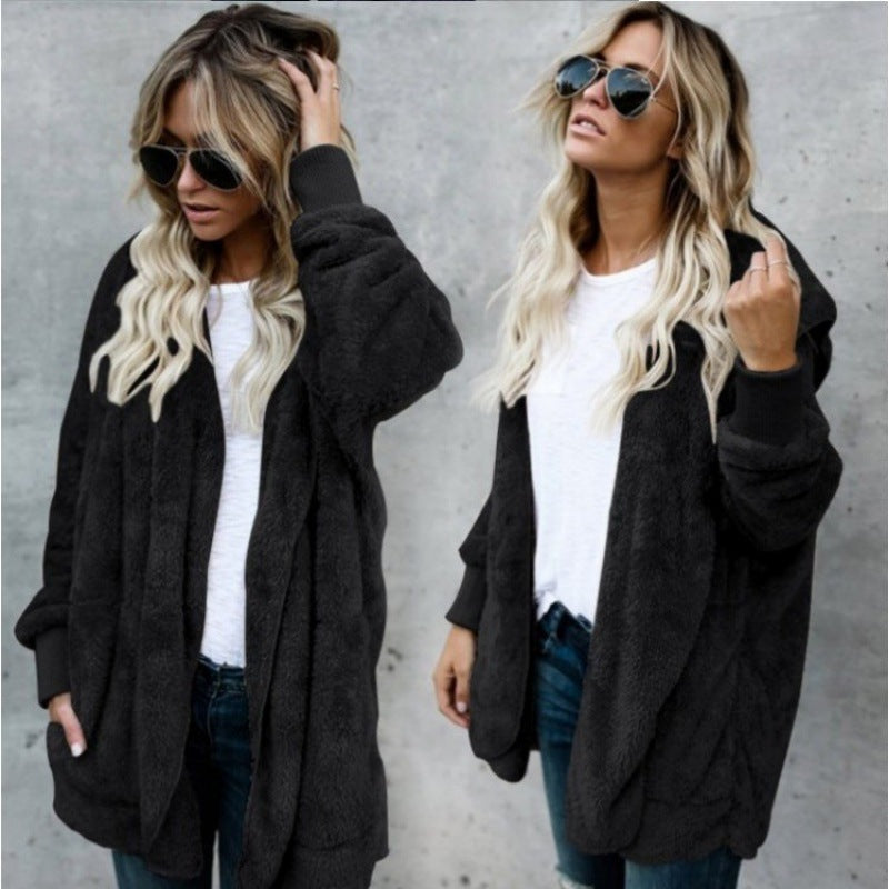 Damen Fleecejacke Weiches Innenfutter Praktische Taschen Norvielle