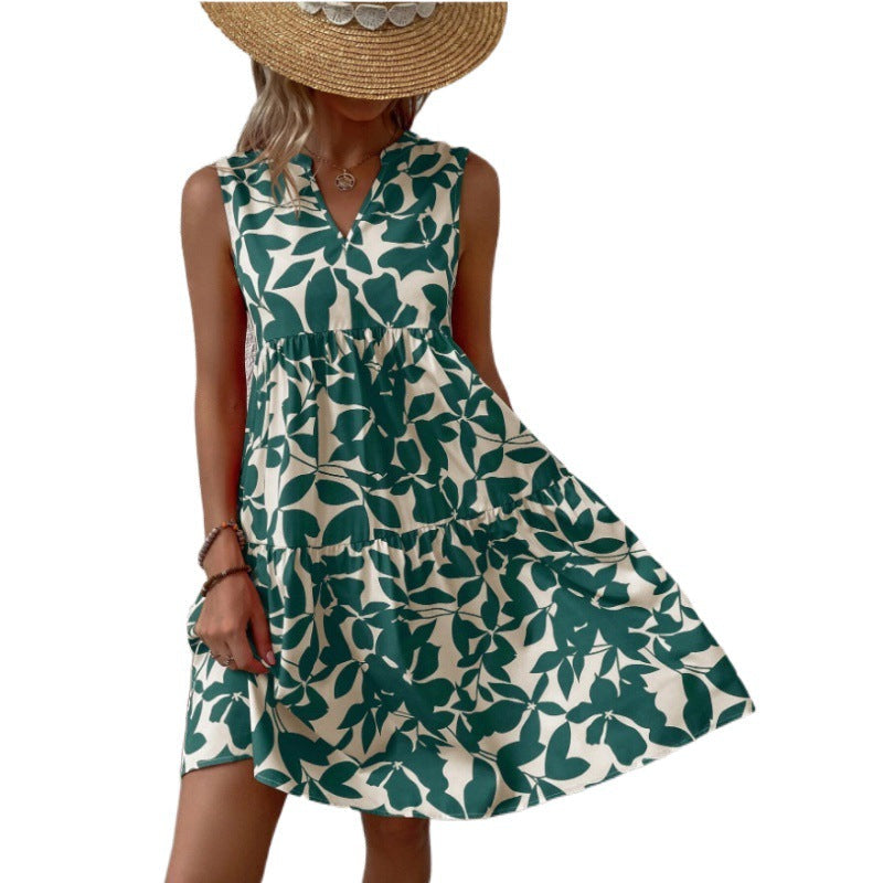 Damen Sommerkleid Florales Design Norvielle