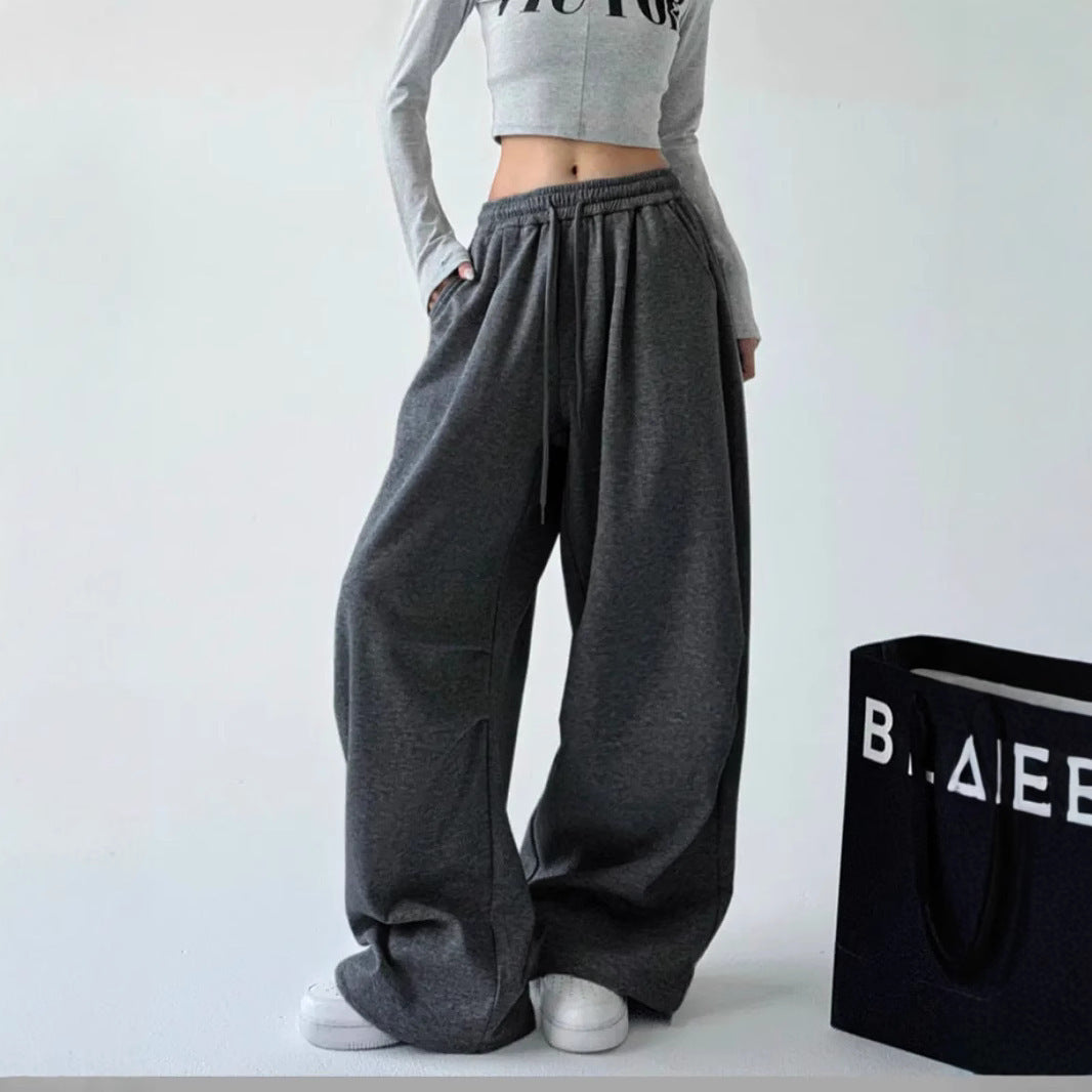 Damen Jogginghose Weite Passform Elastischer Bund
