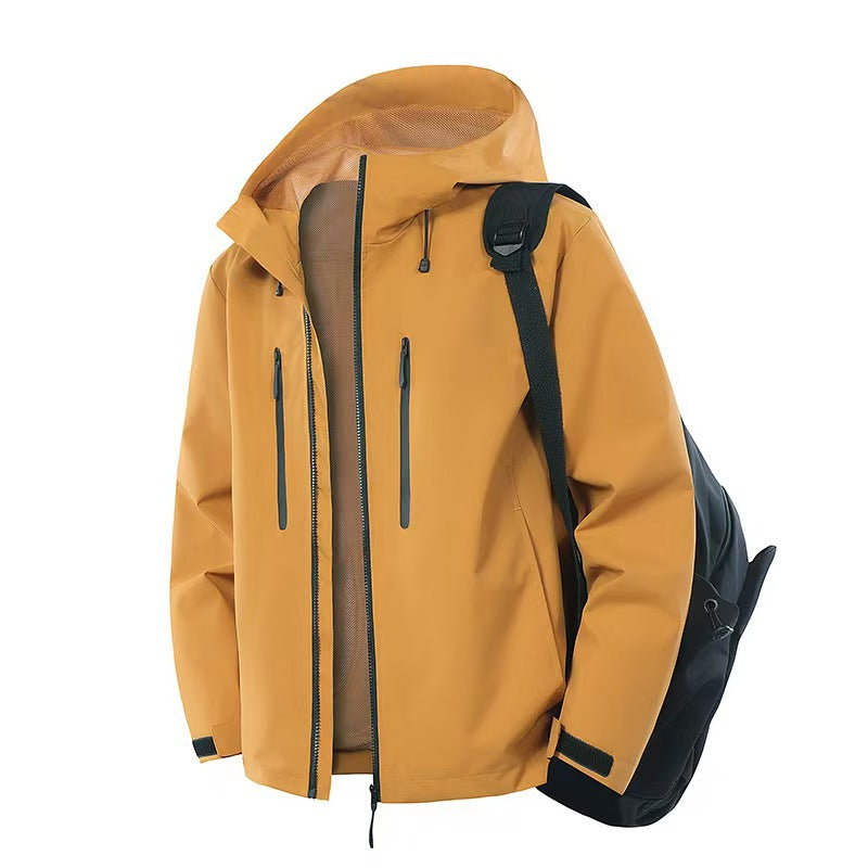 Damen Funktionsjacke Wasserabweisend Reißverschlusstaschen