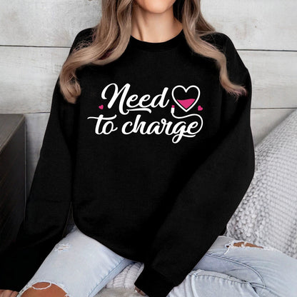 Damen Sweatshirt Herzspruch Lässig Norvielle - Norvielle