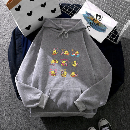 Damen Hoodie Pikachu Motiv Baumwolle