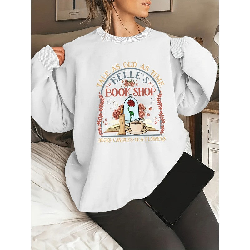 Damen Sweatshirt Buchladen-Motiv Norvielle - Norvielle