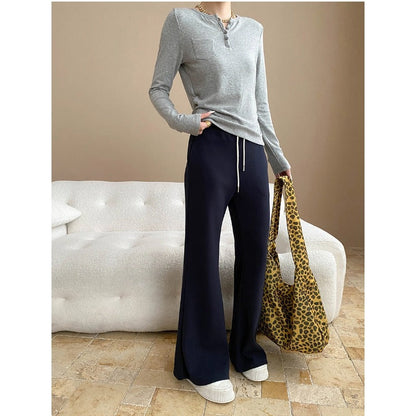 Damen Palazzohose Baumwollmix Bequem Norvielle