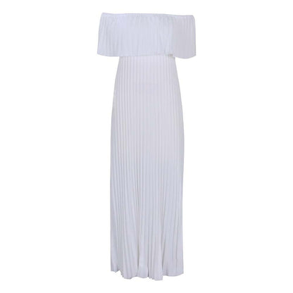 Damen Off-Shoulder Maxikleid Trendig Norvielle