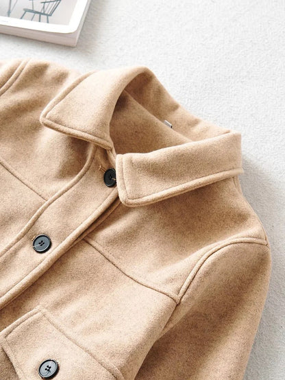 Damen Kurzjacke Modisch Taschen Norvielle
