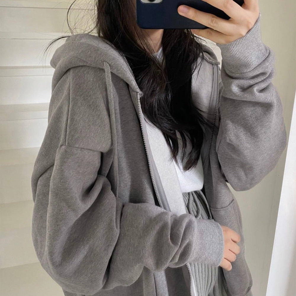 Damen Oversized Hoodie Mit Reißverschluss Norvielle