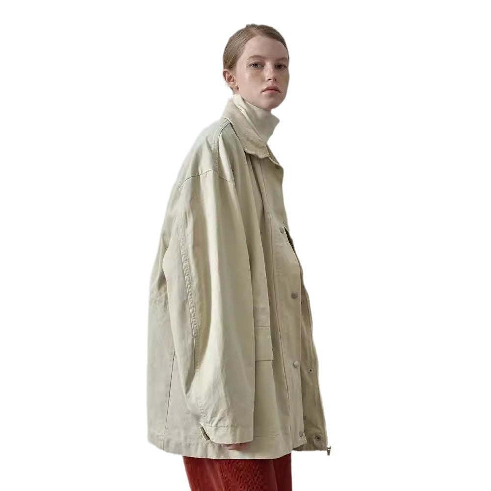Damen Oversized Utility-Jacke Robust Norvielle