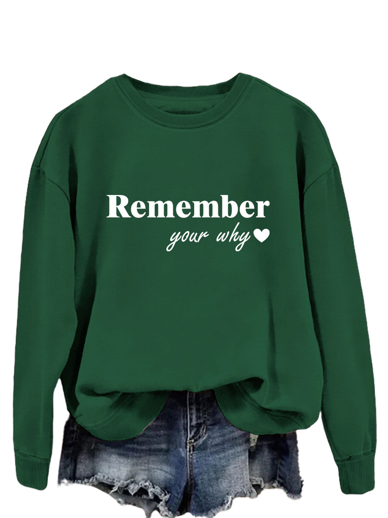 Damen Sweatshirt Lässiger Schnitt Mit Motivierendem Aufdruck Norvielle