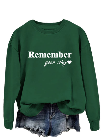 Damen Sweatshirt Lässiger Schnitt Mit Motivierendem Aufdruck Norvielle