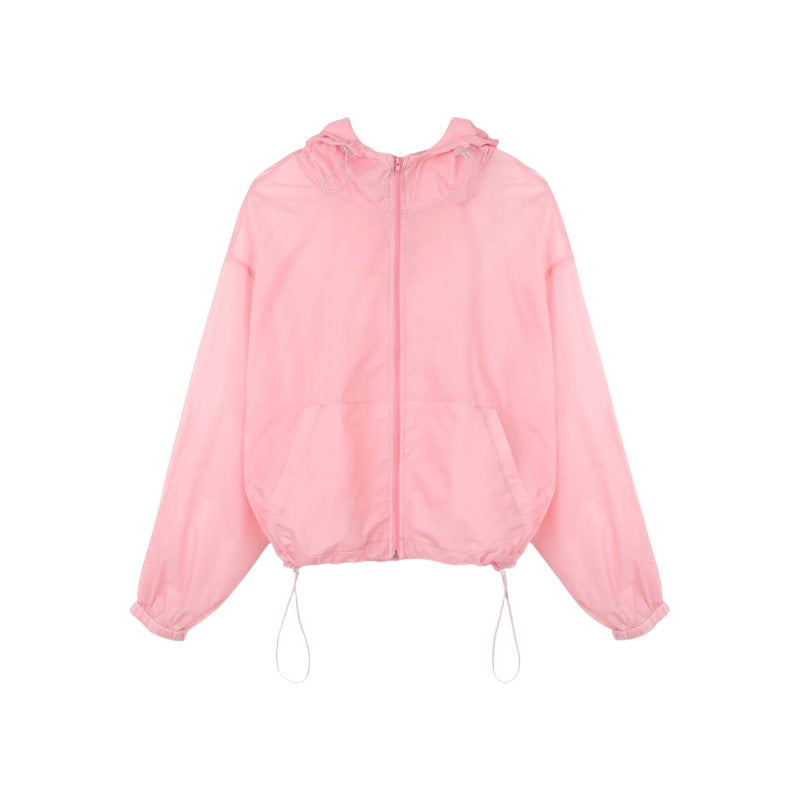 Damen Windjacke Leicht Transparent Norvielle