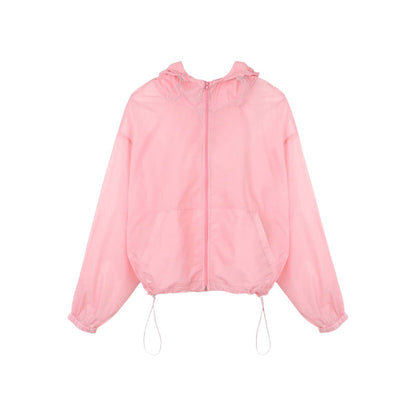 Damen Windjacke Leicht Transparent Norvielle