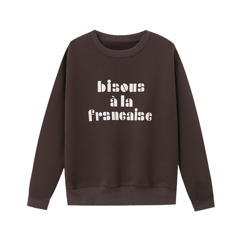 Damen Sweatshirt Lässig Mit Schriftzug Norvielle