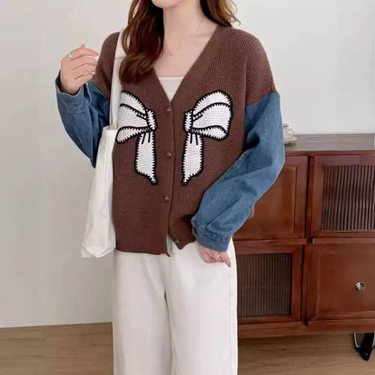 Damen Cardigan mit Schleifenstickerei Norvielle - Norvielle