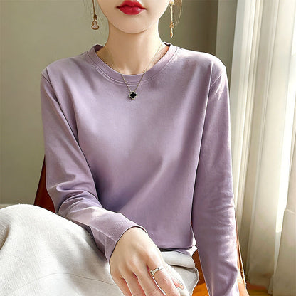 Damen Langarmshirt Rundhals Norvielle