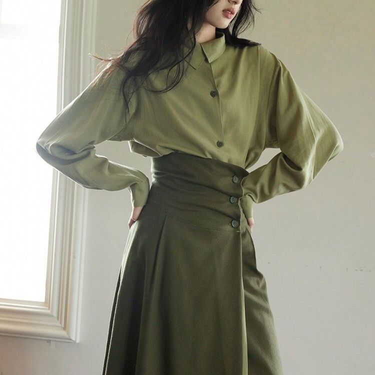 Damen Maxi-Rock Kelchschnitt Norvielle Elegantes Design