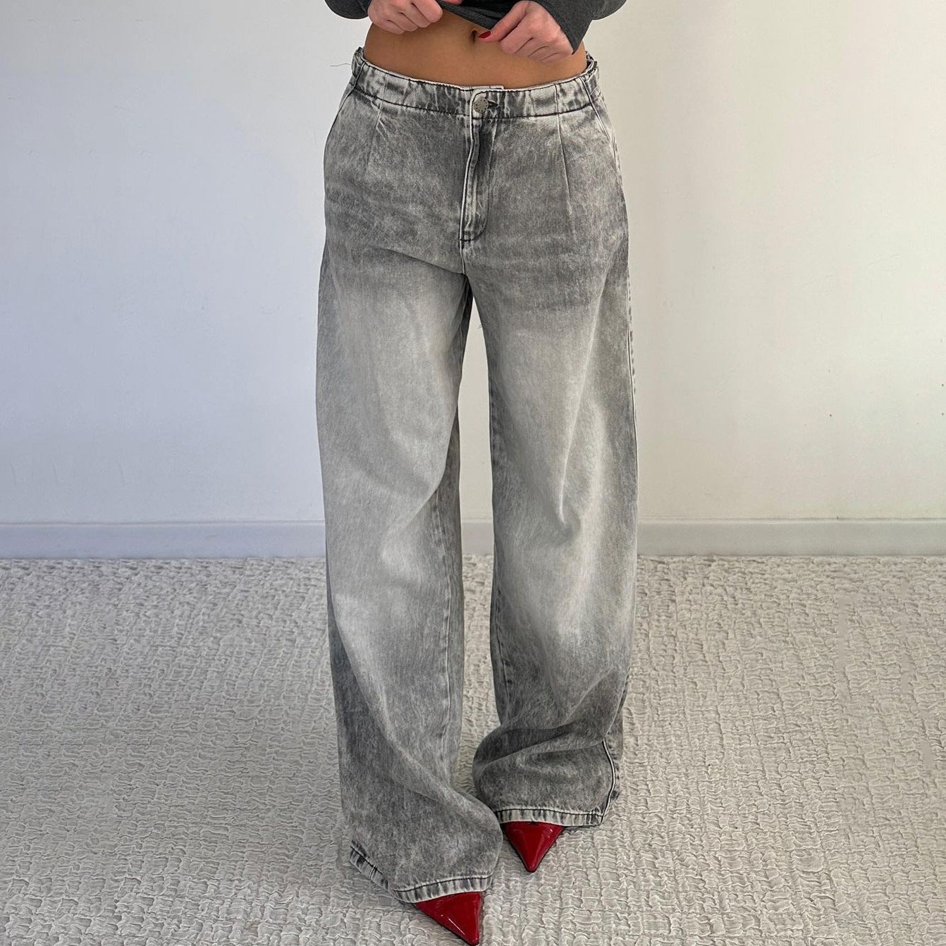 Damen Weite Jeans Norvielle