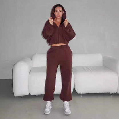 Damen Hoodie-Set Weite Ärmel Norvielle