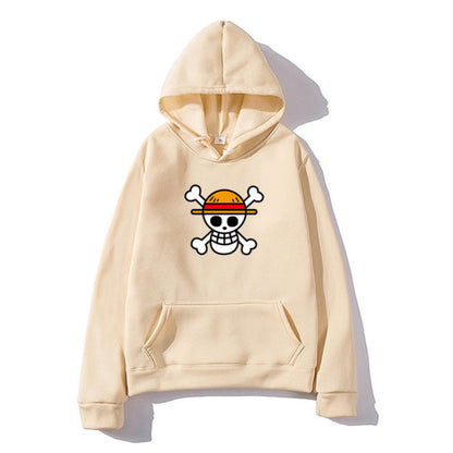 Damen Kapuzenpullover Piratenmotiv Bequem Norvielle