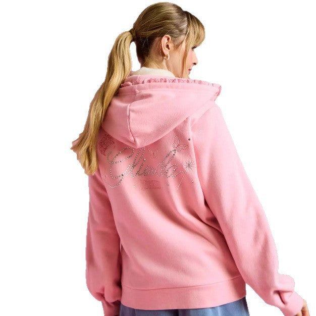 Damen Kapuzenjacke Rüschendetails Norvielle