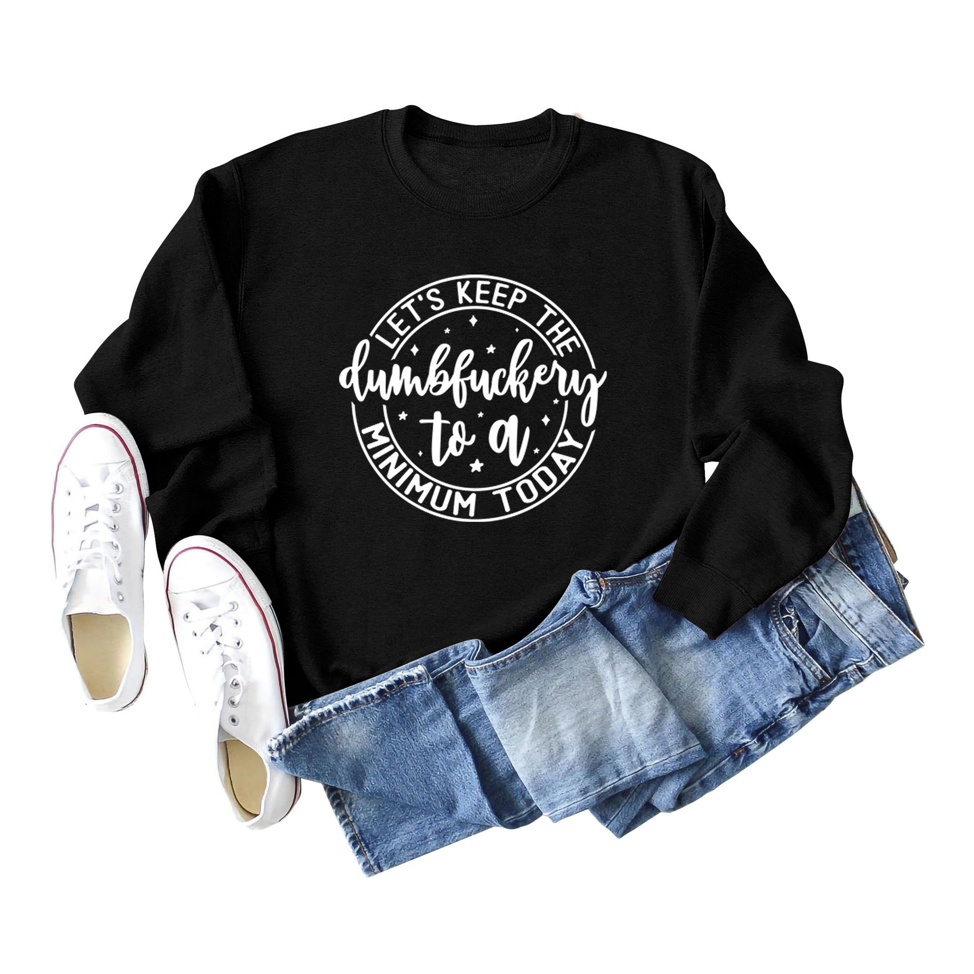 Damen Sweatshirt Motivierender Aufdruck Norvielle - Norvielle