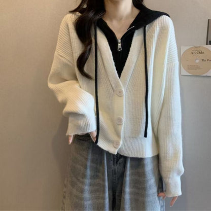Damen Wickeljacke mit Kapuze Norvielle